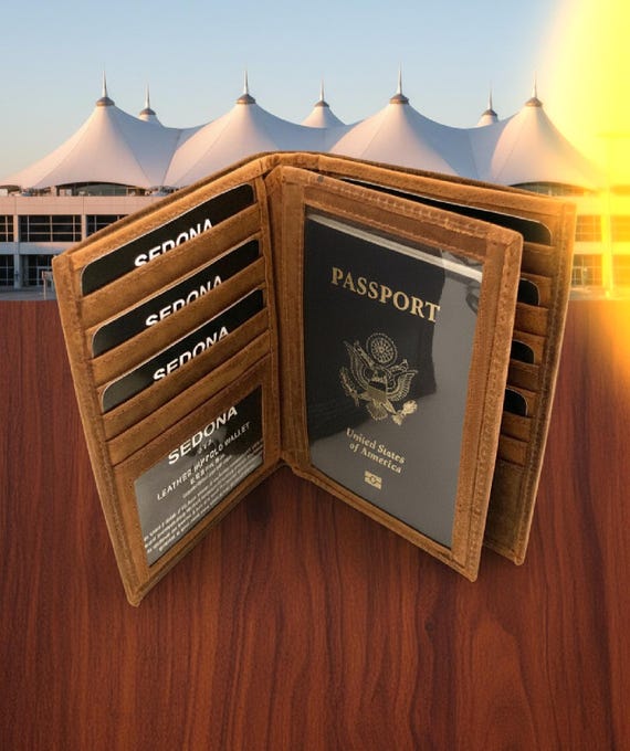 Buffalo leather Passport Wallet