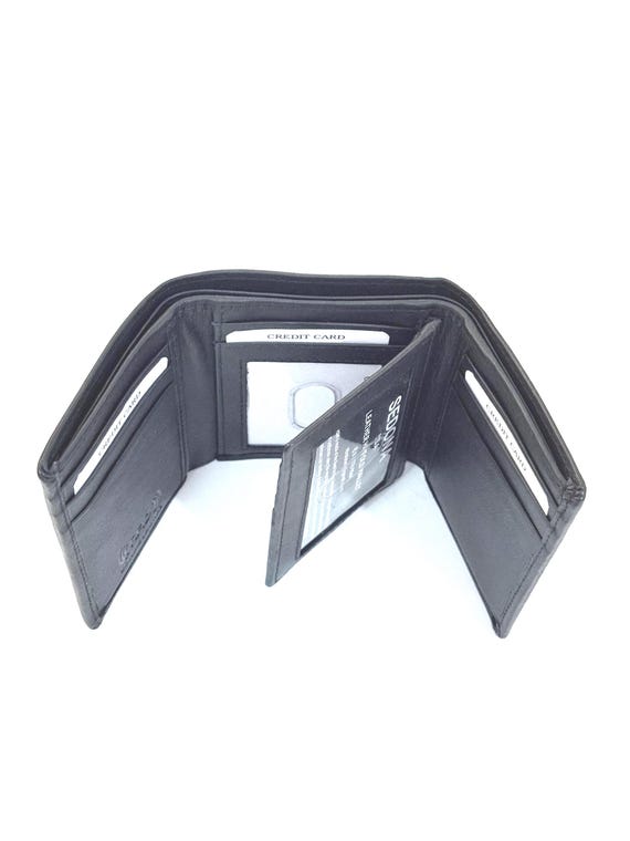 SEDONA® RFID Leather Trifold Wallet with Middle Flap, 2 ID Windows