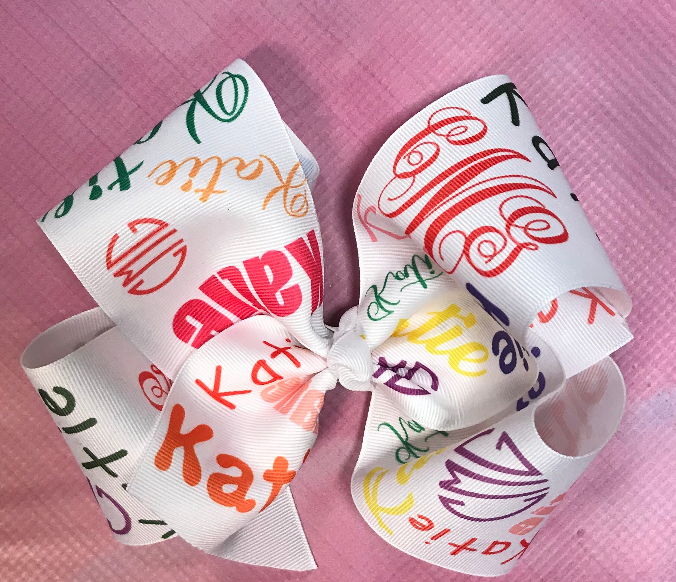 Personalized Hair bow Sublimation Etsy