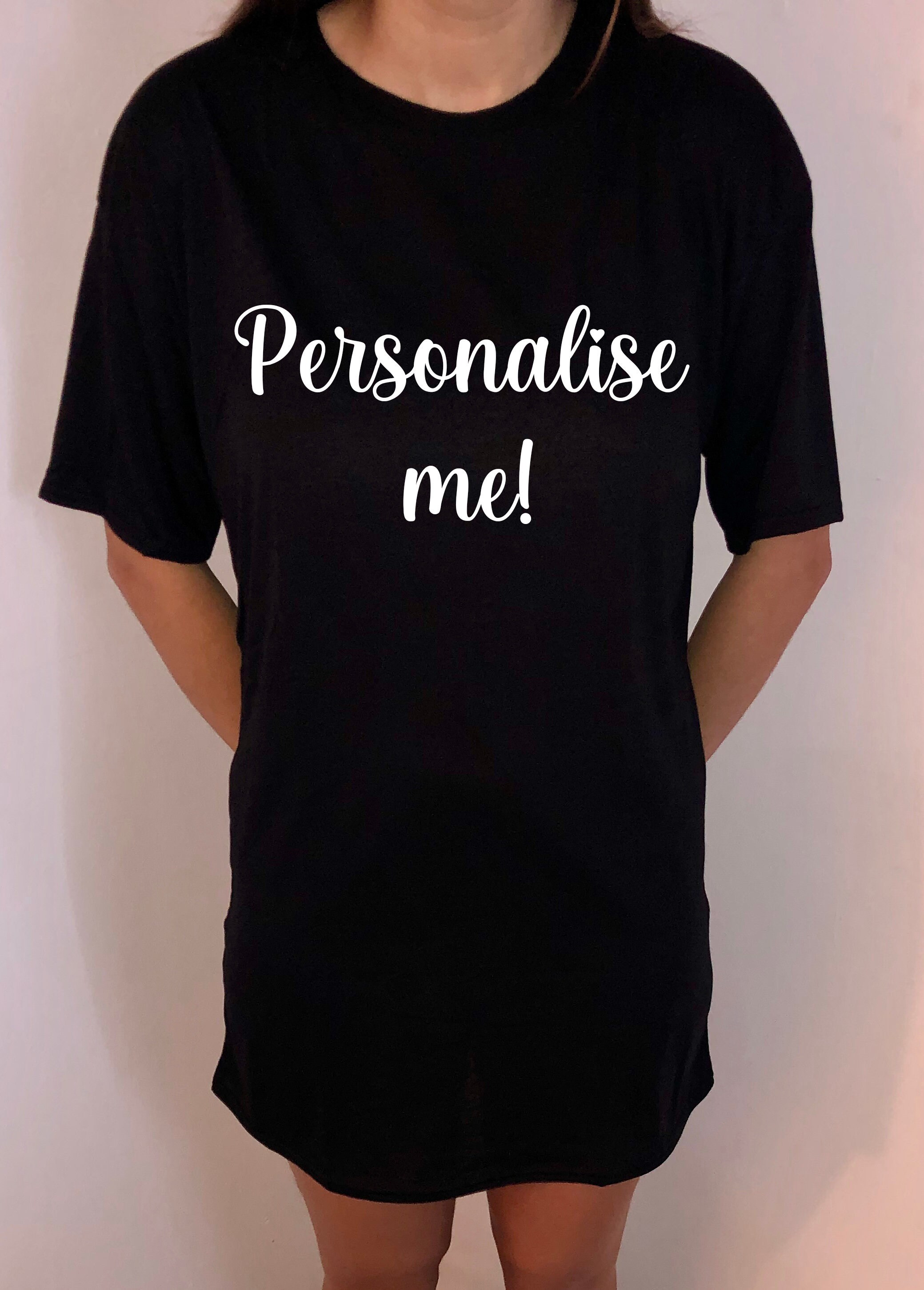 Personalised ladies nightie Customised woman's nightie. Etsy