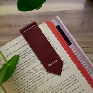 The Triangle Bookmark - Personalized Bookmark, Leather book mark, Bookmark, Small Leather Good, Personalized