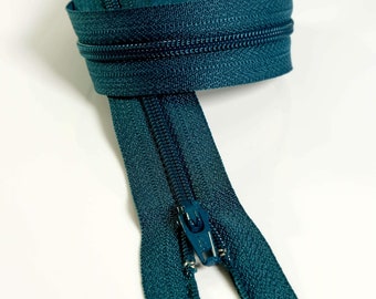 YKK #3 Coil (9,12,18" / 22.9,30.5,45.7cm) - 908 Deep Deep Teal - Set of 5. Zipperloft - Canadian Supplier.