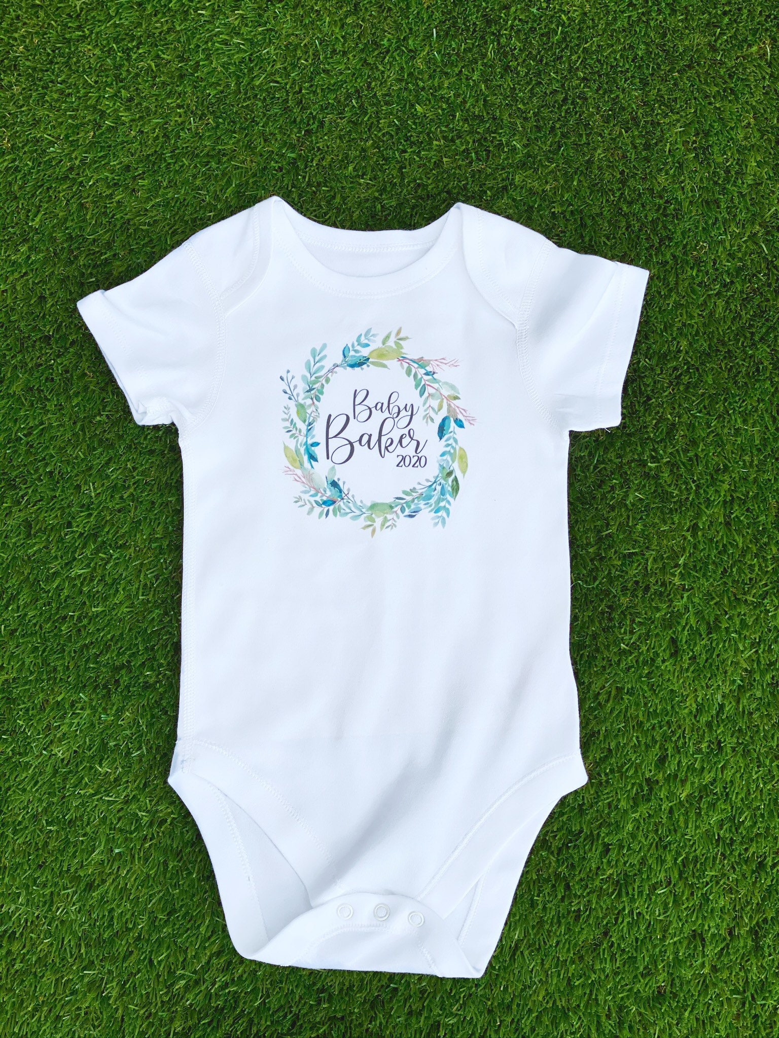 Personalised baby vest. Baby gift. New baby. Etsy
