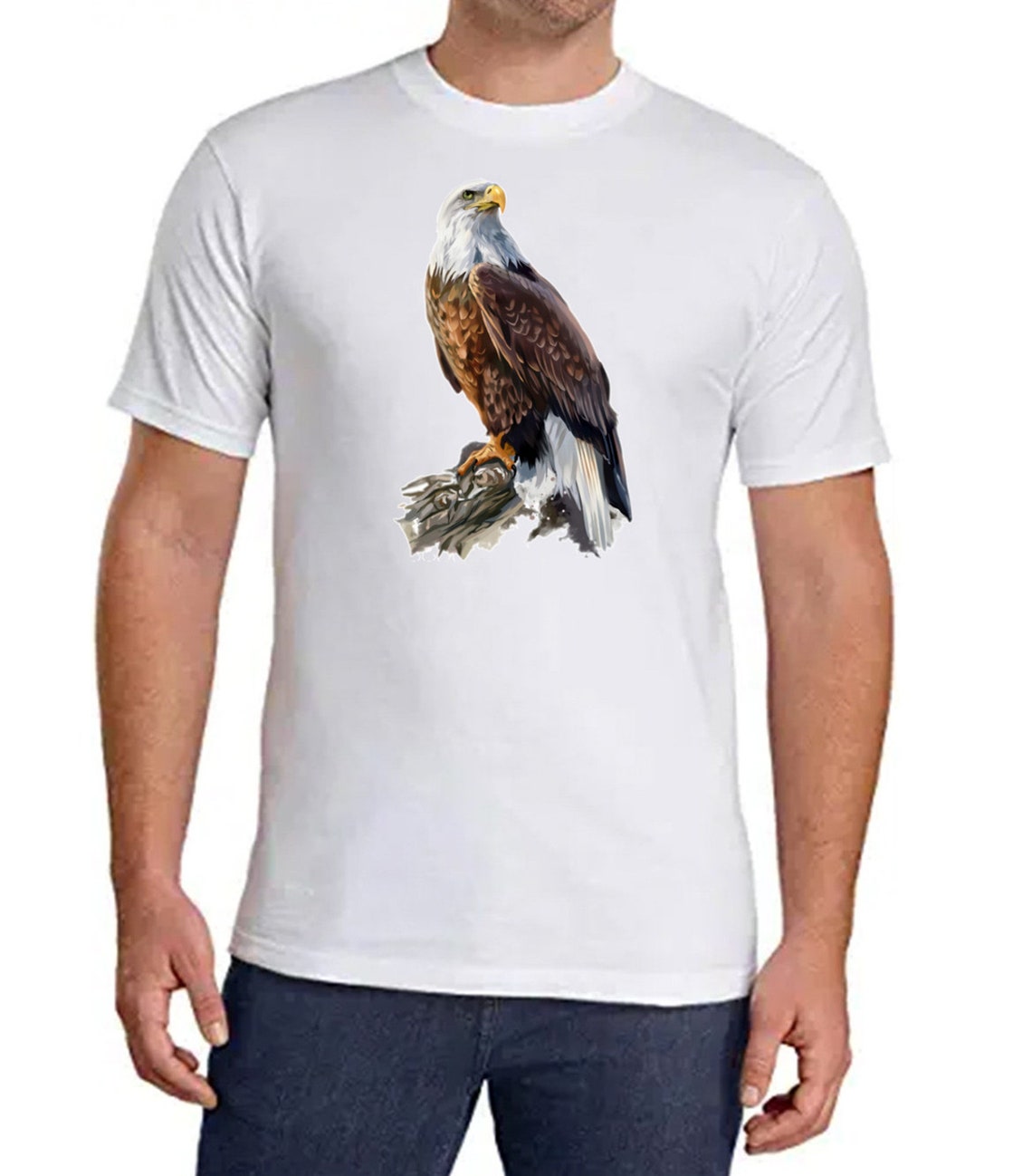 Bald Eagle Custom Design Sublimated T-Shirts size XL | Etsy