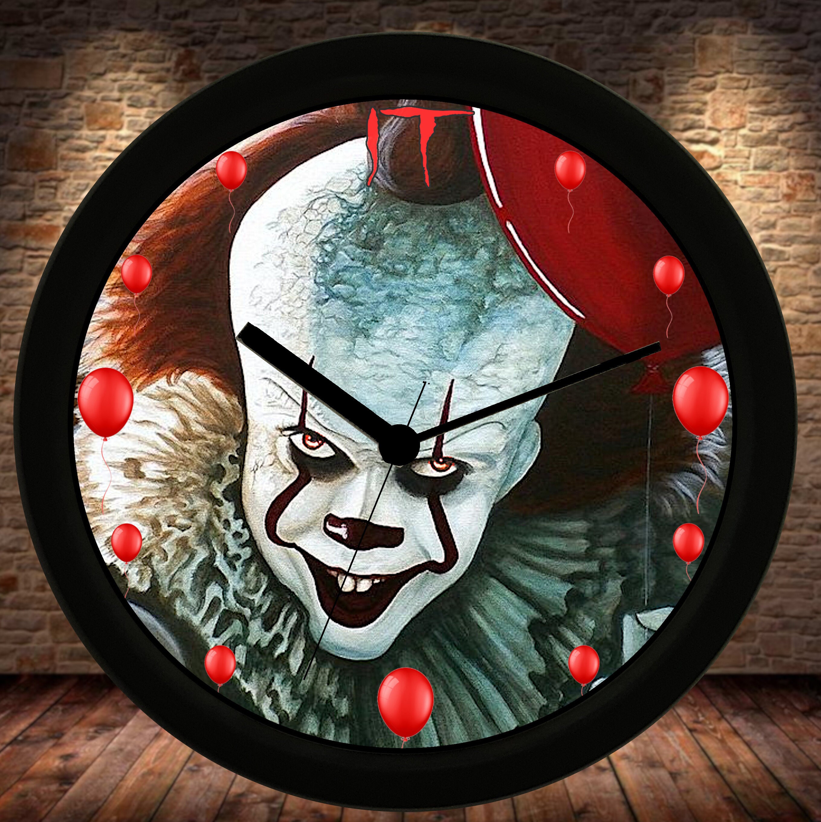 It Pennywise 9 Custom Clock Horror Etsy