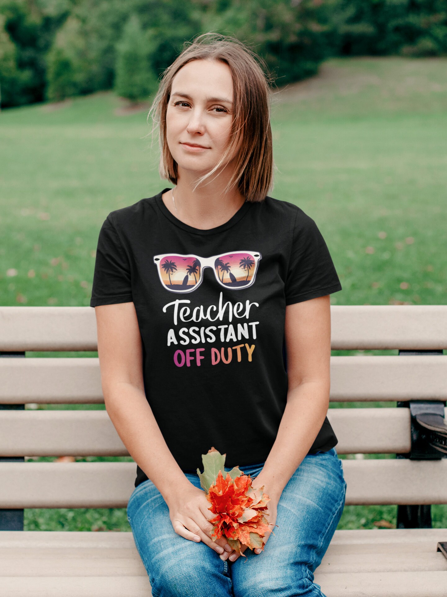 Teacher Assistant Off Duty Teacher Summer Vacation Funny Etsy