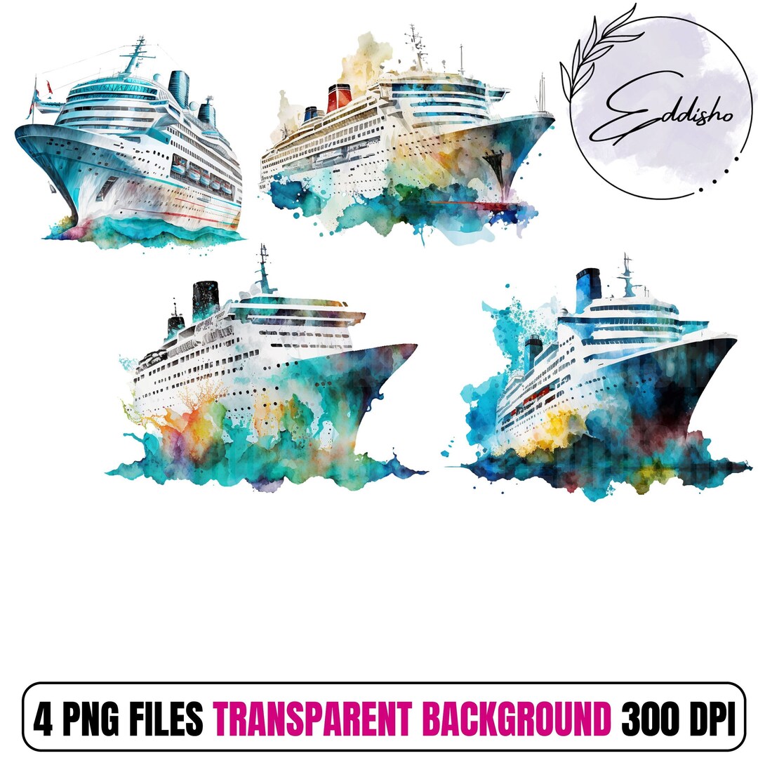 Cruise Ship PNG Cruise Vacation Cruise Clipart Island - Etsy