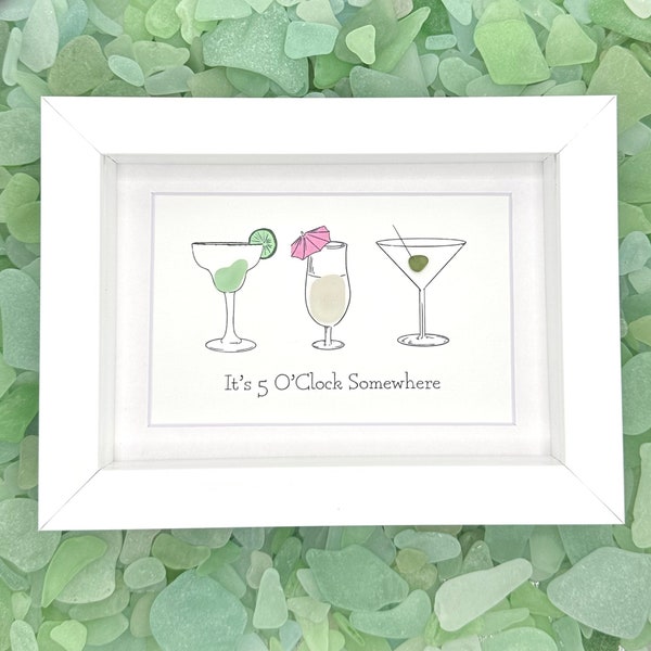Seaglass Art Framed Etsy