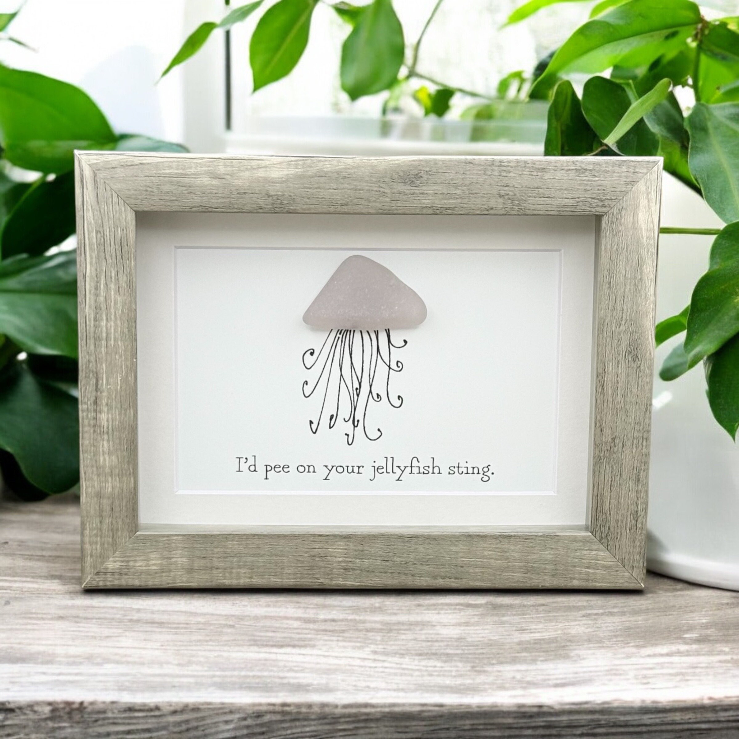 宝物♡Sea glass art Sea Glass Art Mother Gift| Unique Seaglass Present for
