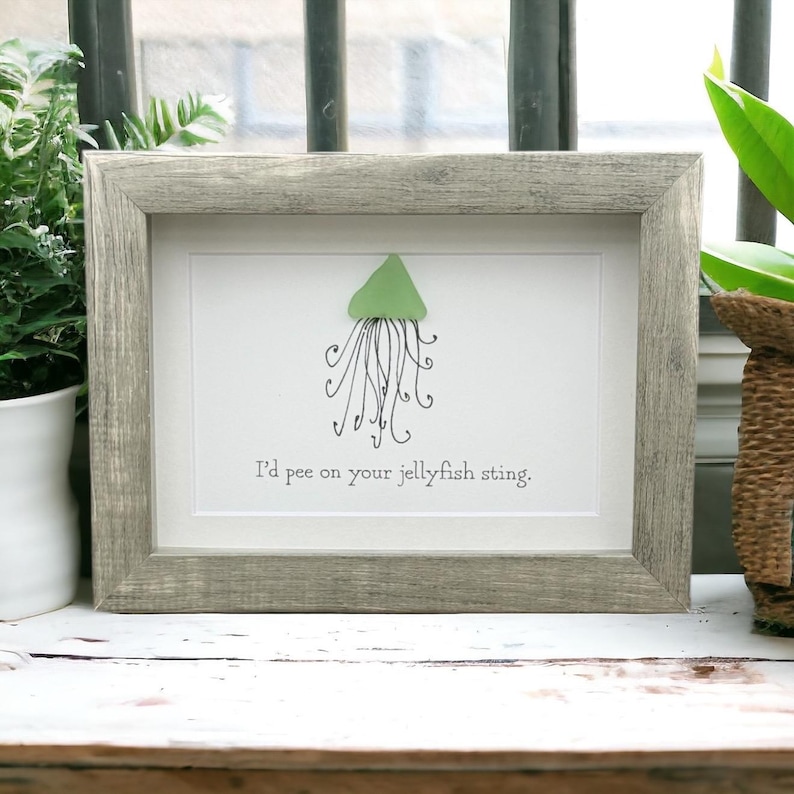 Sea Glass Art Friendship Gift Unique Seaglass Present Best Friend