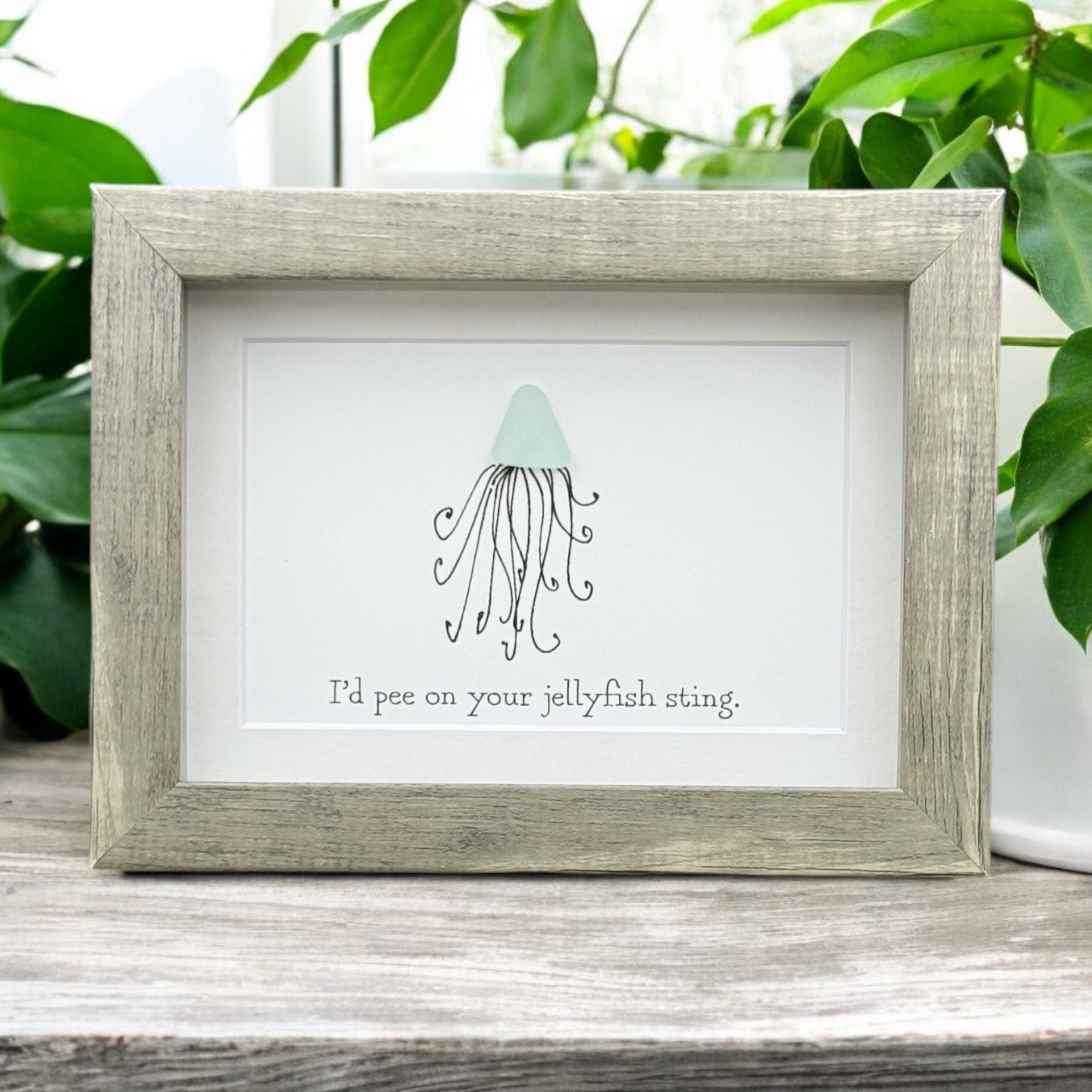 宝物♡Sea glass art Crab Sea Glass Resin Art, 10x10 – Treasured Gifts NJ, LLC