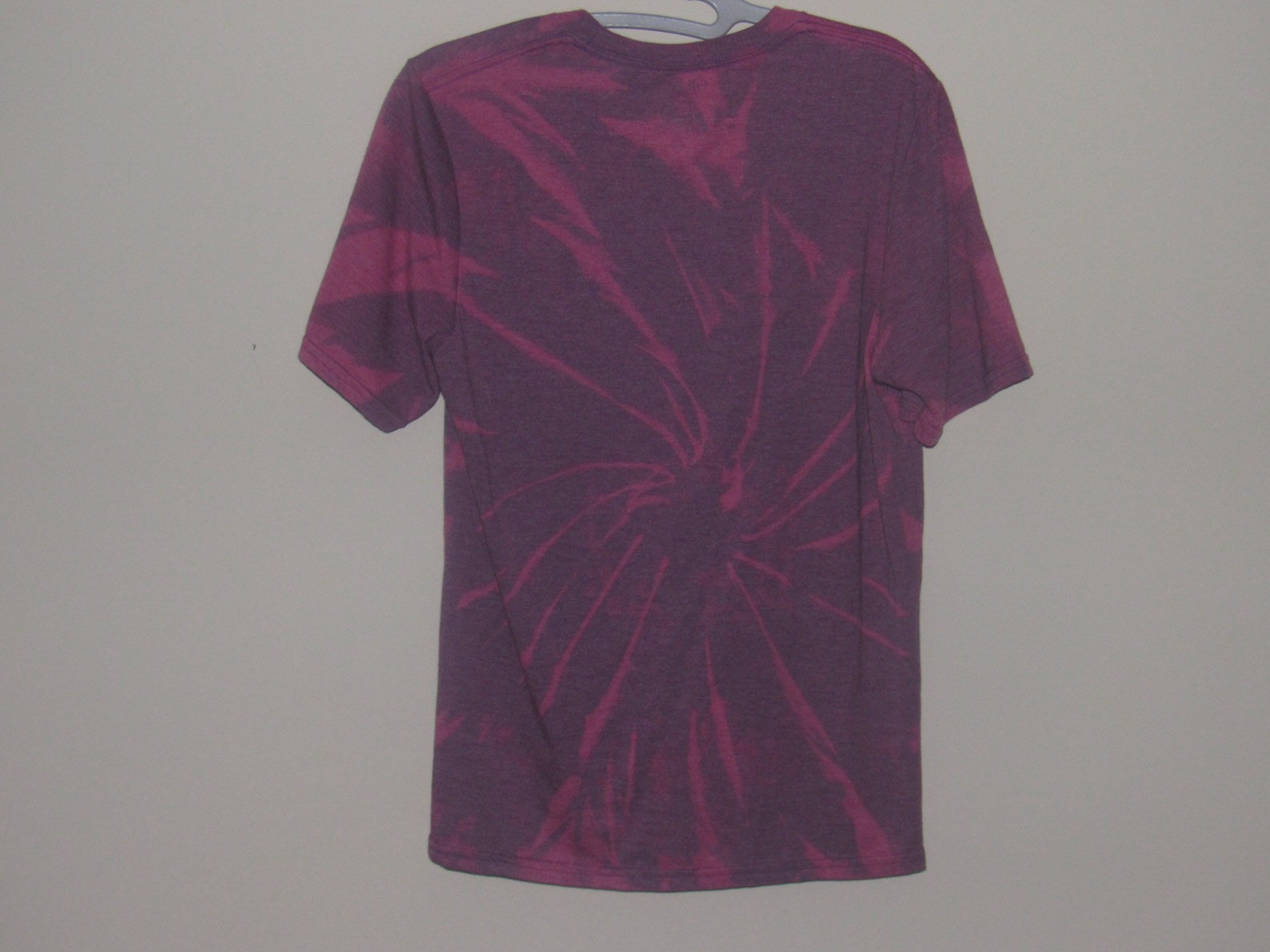 Purple Bleach Dye Shirt size Small Etsy