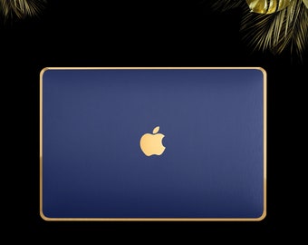 Luxury Edition Brushed Dark Blue Macbook pro 14, Macbook Air 13.6 Case, New MacBook brushed aluminum case, MacBook Air 15A2941, Pro 16