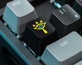 Artisan Keycap Zelda Breath of the Wild Sheikah Key Cap Cherry MX Gateron Logitech Razer Switch Mechanical Keyboard R4 / R1 Top Row OEM