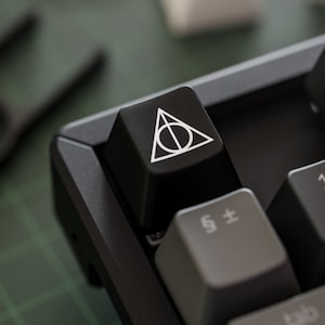 Harry Potter Keycap Deathly Hallows Cherry MX Gateron Kailh Razer Switch Mechanical Keyboard R4 R3 R2 R1 OEM Doubleshot Custom Artisan