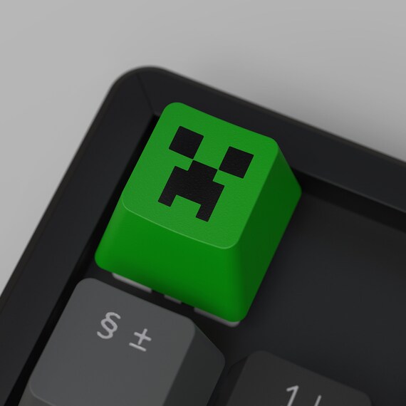 Minecraft Creeper Artisan Keycap for Cherry MX Gateron Kailh Etsy