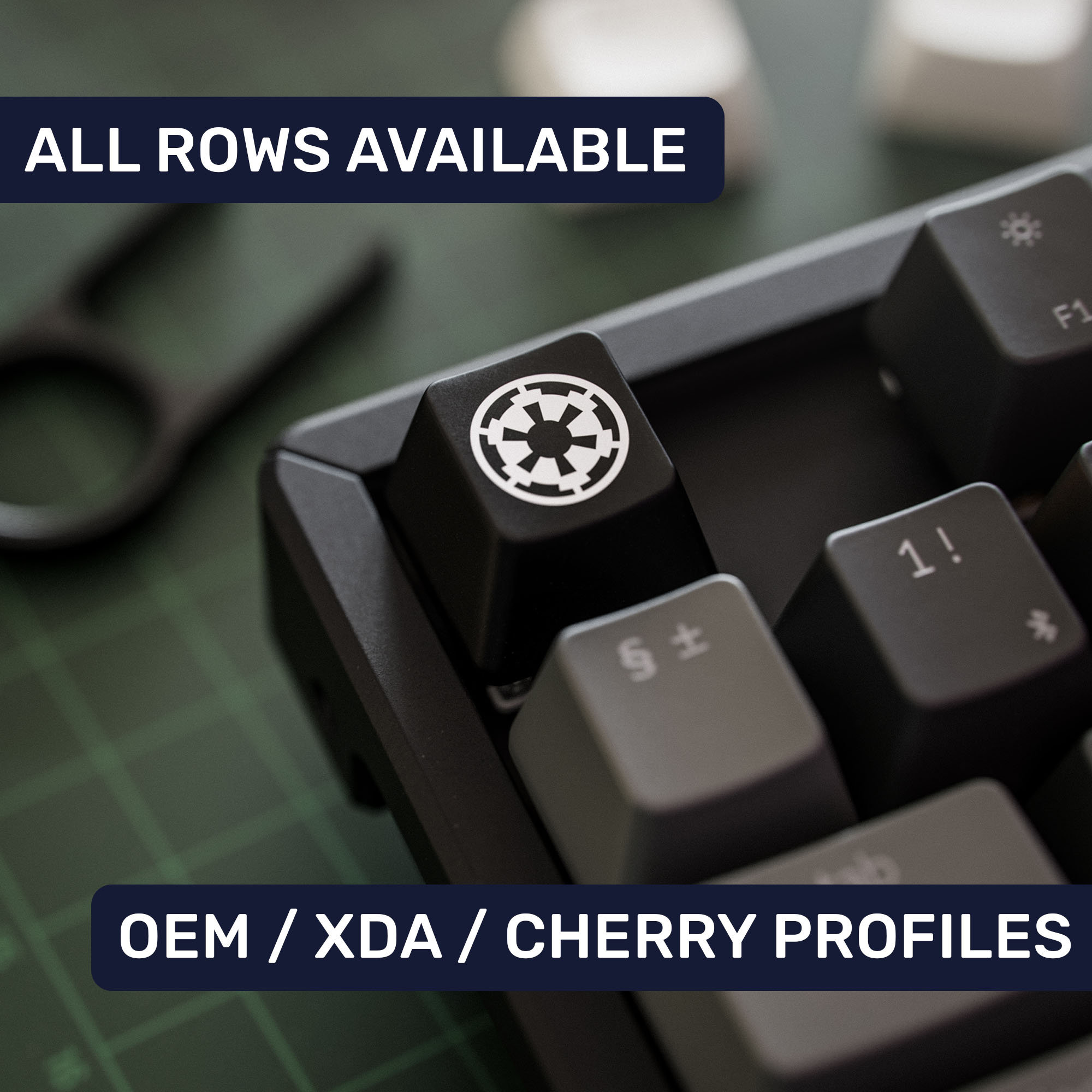 Star Wars Keycap Imperial Empire Logo Artisan Key Cap Cherry MX