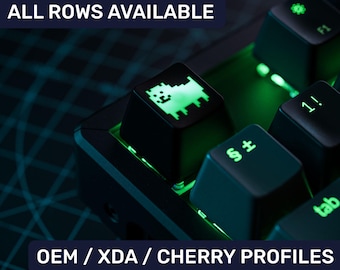 Undertale nerviger Hund Tastenkappe für Cherry MX Gateron Kailh Rasierer Switch Mechanische Tastatur XDA Kirsche Soem Shine Durchbeleuchtete Tastenkappe