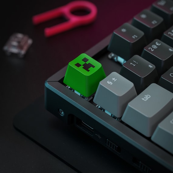 Keycap Minecraft Creeper Artisan Doubleshot Key Cap pour - Etsy France