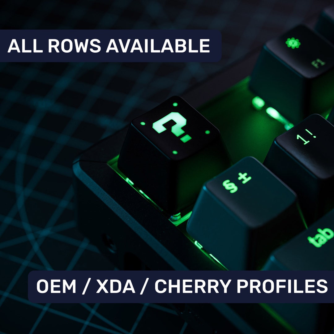 Question Block Backlit RGB Mario Keycap for Cherry MX Gateron Kailh ...