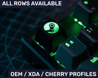 Beleuchtete Steam Keycap RGB für Cherry MX Gateron Kailh Rasierer Switch Mechanische Tastatur Xda Cherry Soem-Profile Shine-Through