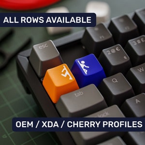 Portal Keycaps Cherry MX Gateron Logitech Razer Switch Mechanical Keyboard OEM / Cherry / Xda Profiles Doubleshot Keycap Artisan Keycaps