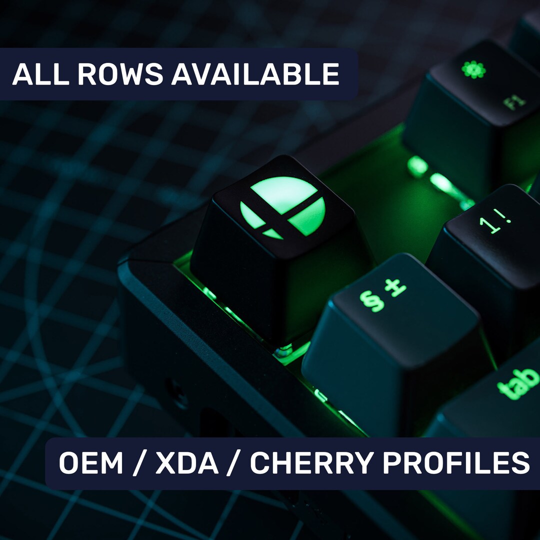 Bro Key Keyboards Smash Bros. Backlit RGB Keycap for Cherry MX Gateron Kailh Razer Switch ...