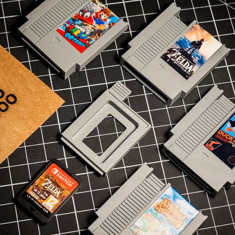Mini Nintendo NES Retro Game Cart Switch Cartridge Holder Etsy