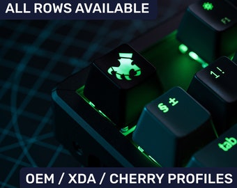 Warhammer 40k Hintergrundbeleuchtete RGB Tastenkappe für Cherry MX Gateron Kailh Rasierer Switch Mechanische Tastatur Alle Reihen Xda Cherry Soem Profil leuchten durch