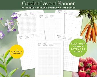 Garden Layout Planner, Printable Garden Planner Inserts, Garden Journal Pages, Garden Essentials, Gardening Journal, Gardening Planner