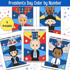 Trump Color by Number - Etsy