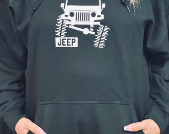 Wrangler TJ Flexing Off-Road Adventure Hoodie, Off-Road Crawler 4X4, Mud Trail Ride Sweatshirt, Unisex, Men's, Women's Shirt, Gift 4WD