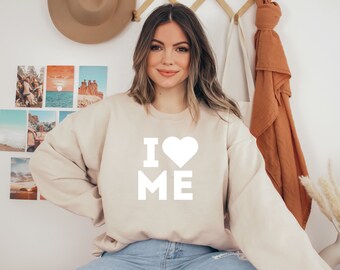 I heart me sweatshirt, I love me shirt, self love sweatshirt, self love club, gift for her birthday, gift for Mother's Day, self care gift