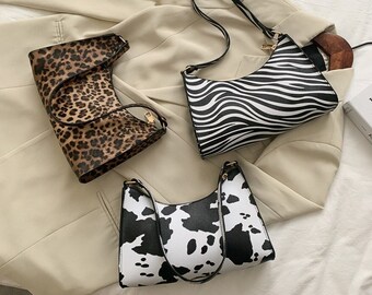 zebra print handbag