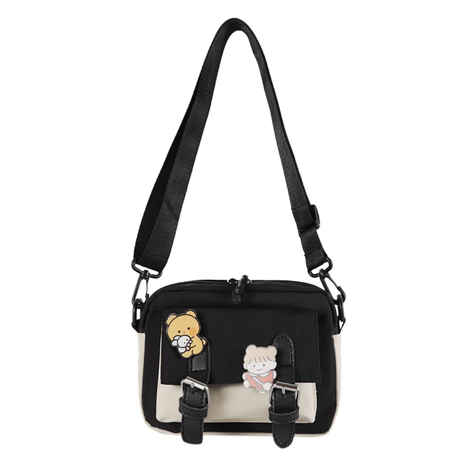 Kawaii Crossbody Bag Cute Casual Satchel Girls Zipper Shoulder Etsy