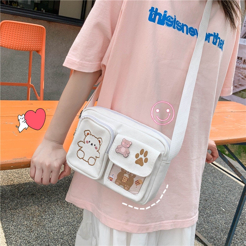 Letter Print Crossbody Bag For Women, Fashion Cylinder Pillow Bag, Small  Vegan Leather Shoulder Purse - Temu South Korea