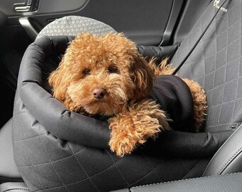Black Dog Car Seat in Durable Fabric Waterproof Car Seat for