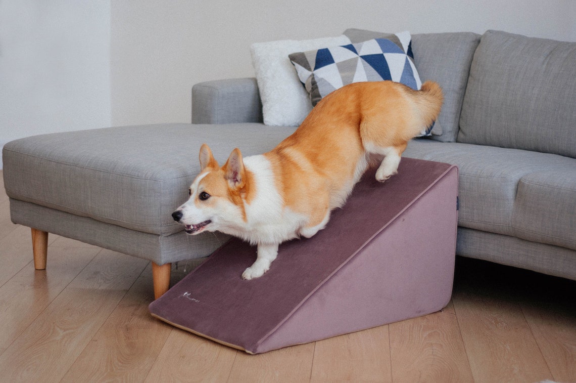 Foam dog ramp for bed Ramps for dachshunds Dog ramp for Etsy