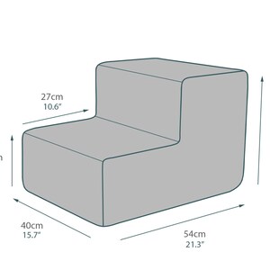 Two Step Dog 2-step Dog Stairs | Furniture Fabric Pet Steps for Small Dogs - Etsy