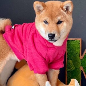 Warm Hoodie For Dogs oversized with a hood Pink XS-7XL
