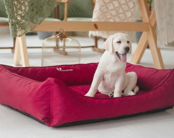 Waterproof Oxford Fabric Dog Bed | Removable Cover, Washable