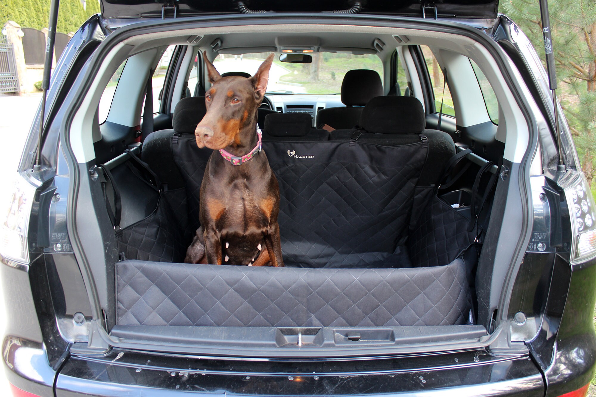 Black Dog Autohängematte für den Kofferraum Wasserdichte Automatte für  Hunde mit Stoßschutz Hundedecke für Auto Gesteppte Hundedecke für Auto -  .de