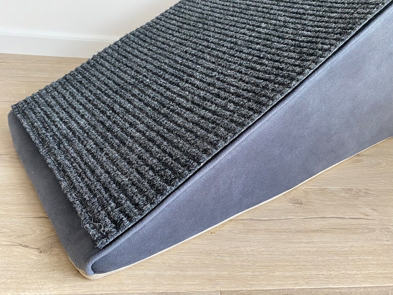 Tresbro Dog Ramp For Bed, 40'' And 47.24'' Long Pet Ramp With Adjustable Height, Portable Dog Ramp Hold Up To 150/200LBS With Anti-Slip