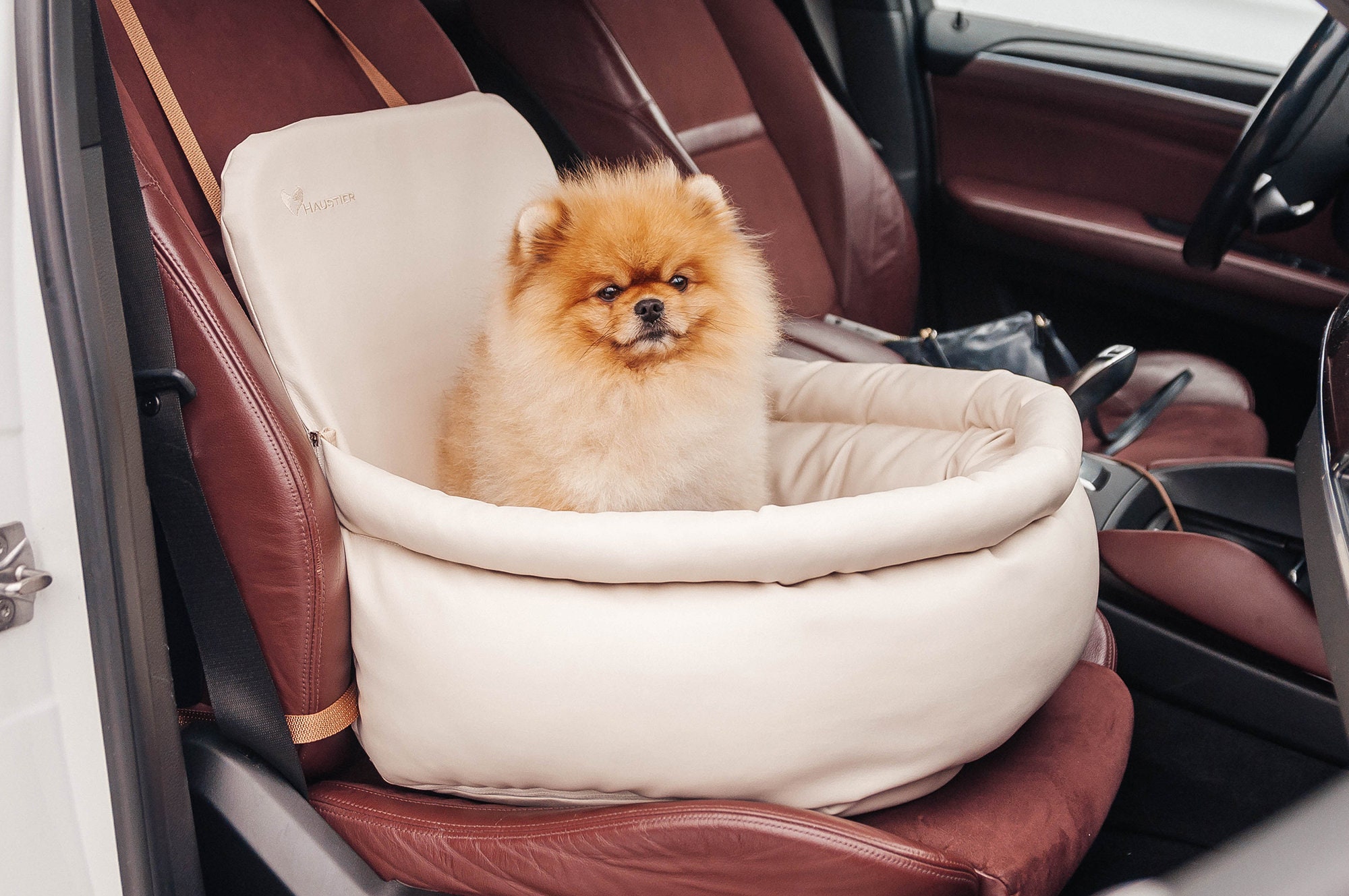 LV Luxury Pomeranian Dog Car Seat – PomPlanet