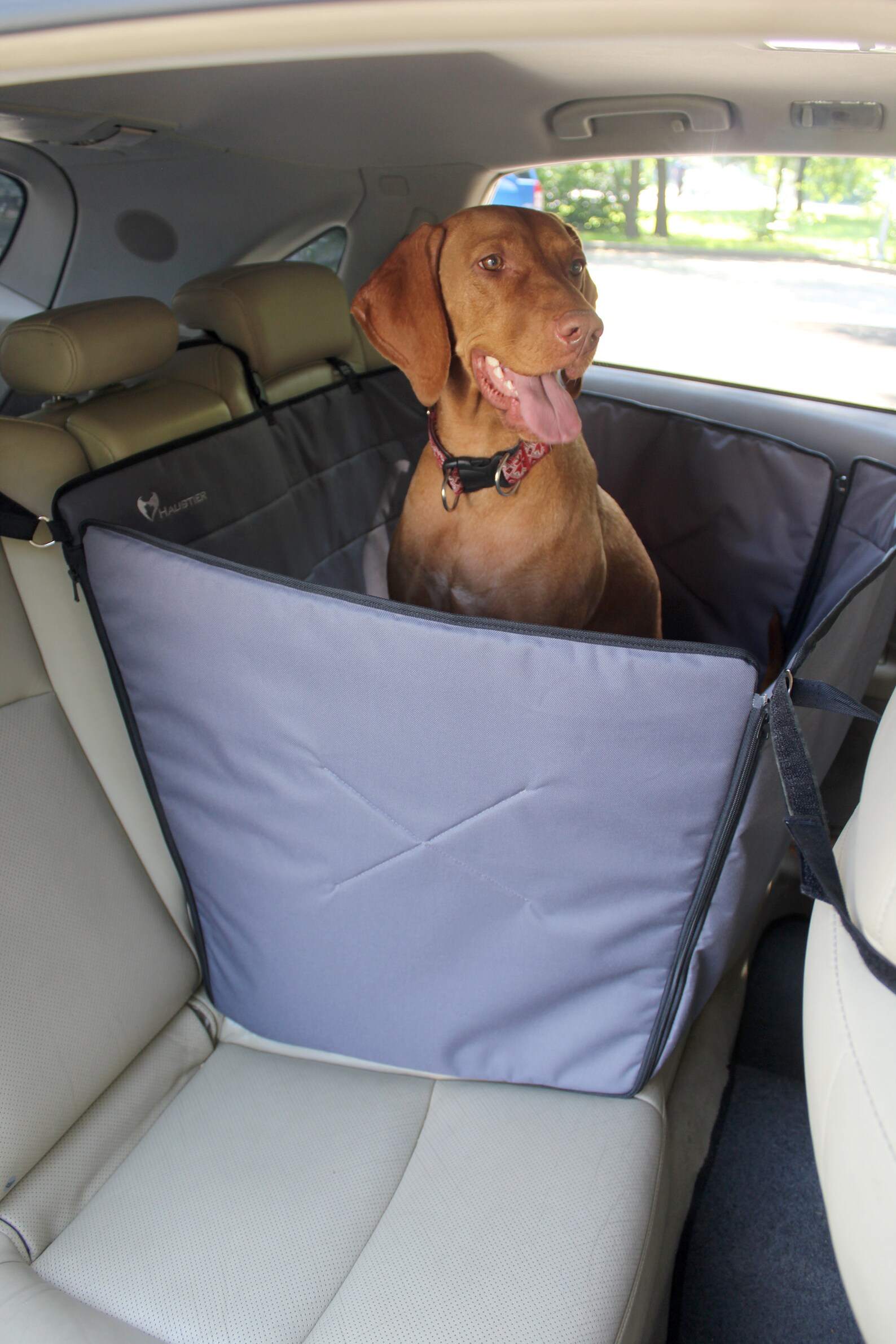 Graue Hundesitzhülle mit Türschutz Rücksitz Hund Hängematte Etsy