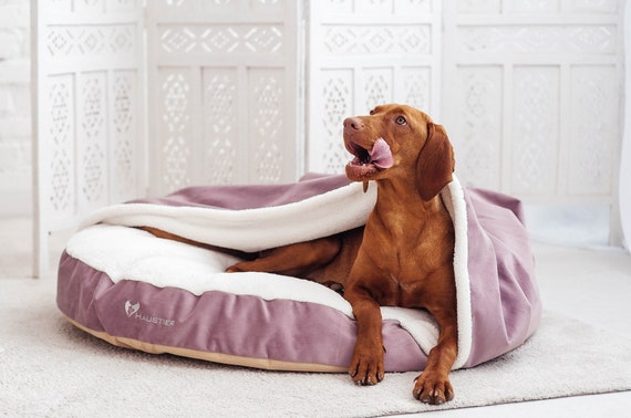Acogedora cama cueva para perros cubierta / Cama - Etsy