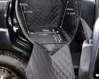 YITAHOME Dog Car Seat Cover - Waterproof Back Seat Extender With 440lb Capacity, Door Protectors & Mesh Window For SUV, Truck