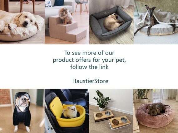 Denim Pet Pillow With Removable Cover Small Large Dog Mattress Cozy Cat Pillow With Soft Plush Etsy Canada