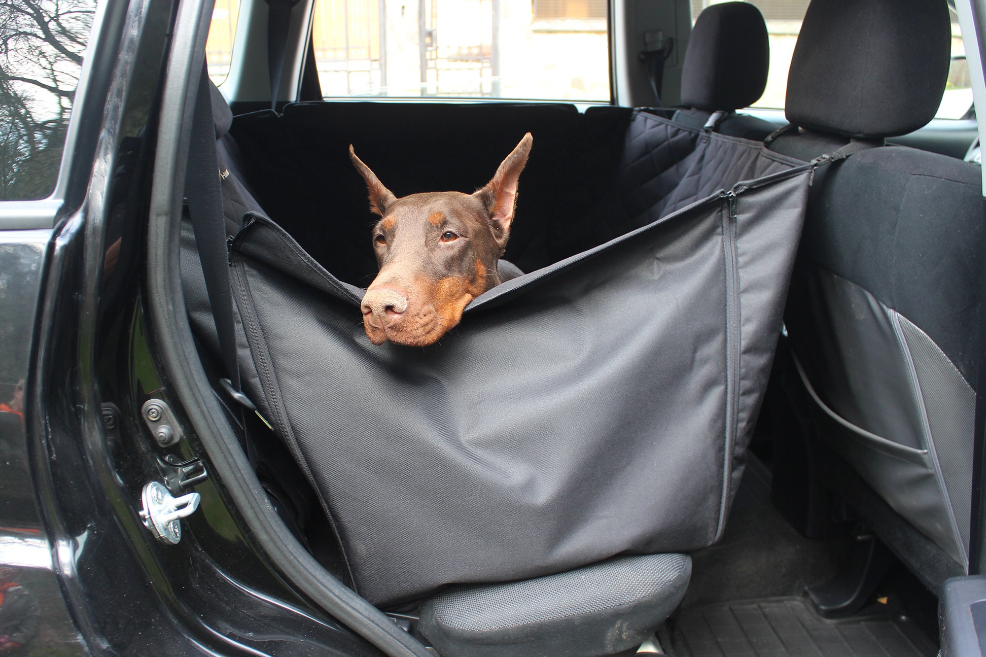 Quilted Dog Car seat cover with door protection Bilateral Etsy
