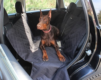 Waterproof Quilted Dog Car Seat Cover with Door Protection